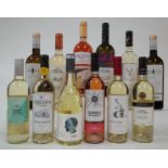 12 BOTTLES MOLDOVAN WHITE AND ROSÉ WINE