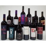 12 BOTTLES AMERICAN RED WINE