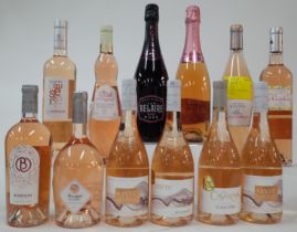 12 BOTTLES FRENCH ROSÉ AND SPARKLING WINE
