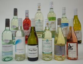 11 BOTTLES LOW ALCOHOL WINE AND 1 FRUIT FUSION