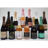 11 BOTTLES CANADIAN AND 1 CHINESE SPARKLING WINE