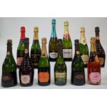 11 BOTTLES SPANISH AND 1 ITALIAN SPARKLING WINE