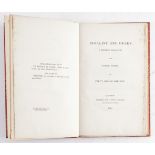 SHELLEY, Percy Bysshe (1792-1822). Rosalind and Helen, a Modern Eclogue; with Other Poems,...