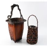 TWO JAPANESE IKEBANA BASKETS (2)