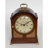 CAMERER KUSS & CO, LONDON: A GEORGE III STYLE GILT BRASS-MOUNTED BRACKET CLOCK