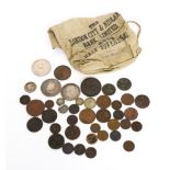 A CHARLES II CROWN AND FURTHER BRITISH COINS (QTY)