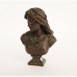 AFTER EUGENE-ANTOINE AIZELIN (1821-1902), CAST BY THE BARBEDIENNE FOUNDRY: BRONZE PORTRAIT...