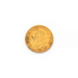 A VICTORIA OLD HEAD HALF SOVEREIGN 1896