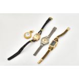 A LADIES 9CT GOLD TUDOR COCKTAIL WATCH (4)