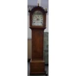 D. BAKER, BILLINGSHURST: A 30-HOUR OAK LONGCASE CLOCK