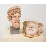 WORKSHOP OF SILVANO BERTOLIN (ITALIAN, B.1938); TWO MARBLE RESIN CASTS AFTER THE ANTIQUE OF...