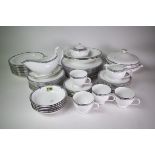 CERAMICS, A GROUP INCLUDING A WEDGWOOD AMHURST PART DINNER SERVICE AND SUNDRY DECORATIVE...