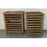 TWO MID 20TH CENTURY APPLE DRYING RACKS