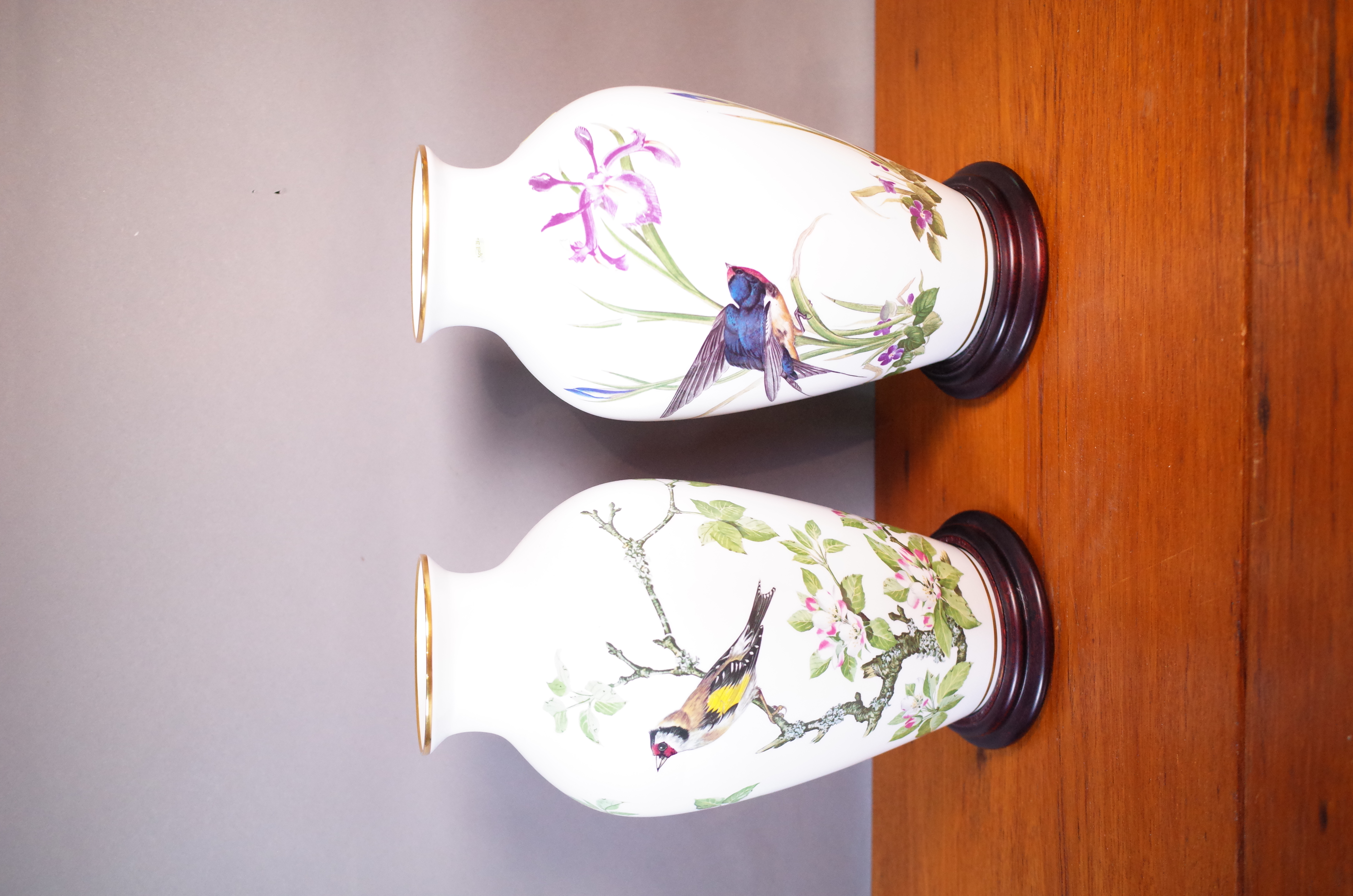 FRANKLIN PORCELAIN TWO MODERN VASES (2) - Image 2 of 4