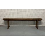 A 19TH CENTURY PINE BENCH