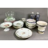 CERAMICS, INCLUDING DOULTON VASES, LUNEVILLE PLATES AND SUNDRY, (QTY)