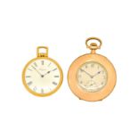 A GOLD PLATED LONGINES POCKET WATCH (2)