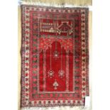 AN AFGHAN PRAYER RUG