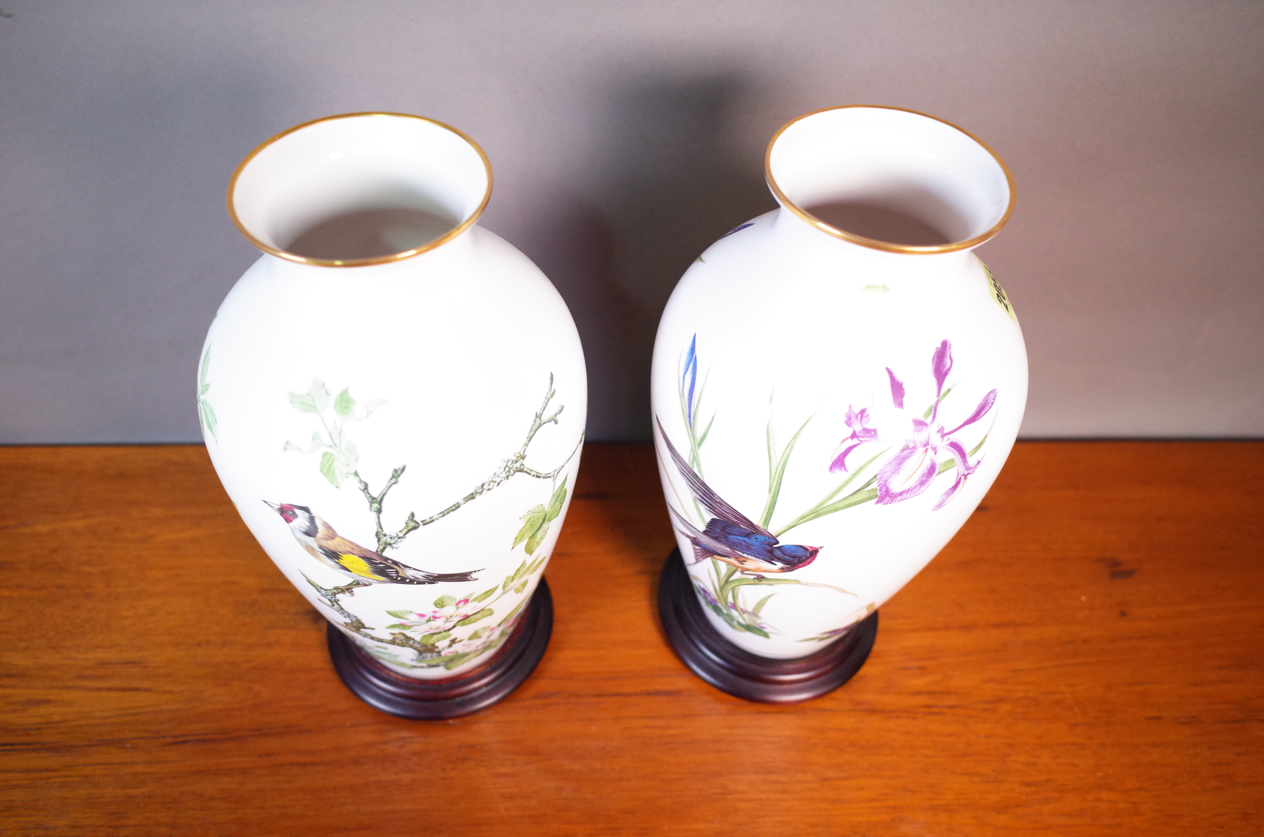 FRANKLIN PORCELAIN TWO MODERN VASES (2) - Image 3 of 4