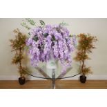 A LARGE BLOOM OF LILAC FAUX WISTERIA