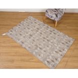 TWO GREY COTTON RUGS (2)