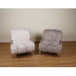 JONATHAN LOUIS, A PAIR OF AMY METAL ACCENT CHAIRS (2)