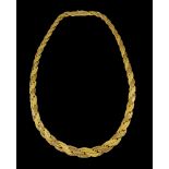A FRENCH GOLD NECKLACE
