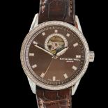 A GENTLEMAN'S RAYMOND WEIL STAINLESS STEEL AND DIAMOND AUTOMATIC WRISTWATCH