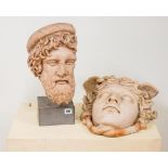 WORKSHOP OF SILVANO BERTOLIN (ITALIAN, B.1938): TWO MARBLE RESIN CASTS AFTER THE ANTIQUE OF...