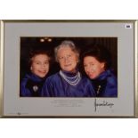 NORMAN PARKINSON: A COMMEMORATIVE ROYAL PHOTOGRAPH OF QUEEN ELIZABETH II, PRINCESS MARGARET...