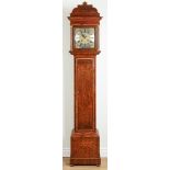 A MONTH-GOING SEAWEED MARQUETRY WALNUT LONGCASE CLOCK