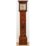 A CHARLES II WALNUT, OYSTER VENEERED AND MARQUETRY LONGCASE CLOCK WITH 10” DIAL AND BOLT-AND...