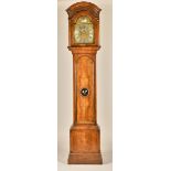 A GEORGE II WALNUT LONGCASE CLOCK