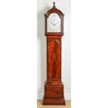 A FINE GEORGE III MAHOGANY LONGCASE CLOCK