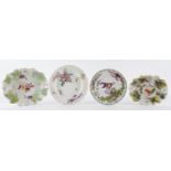 FOUR ENGLISH PORCELAIN DISHES AND PLATES (4)