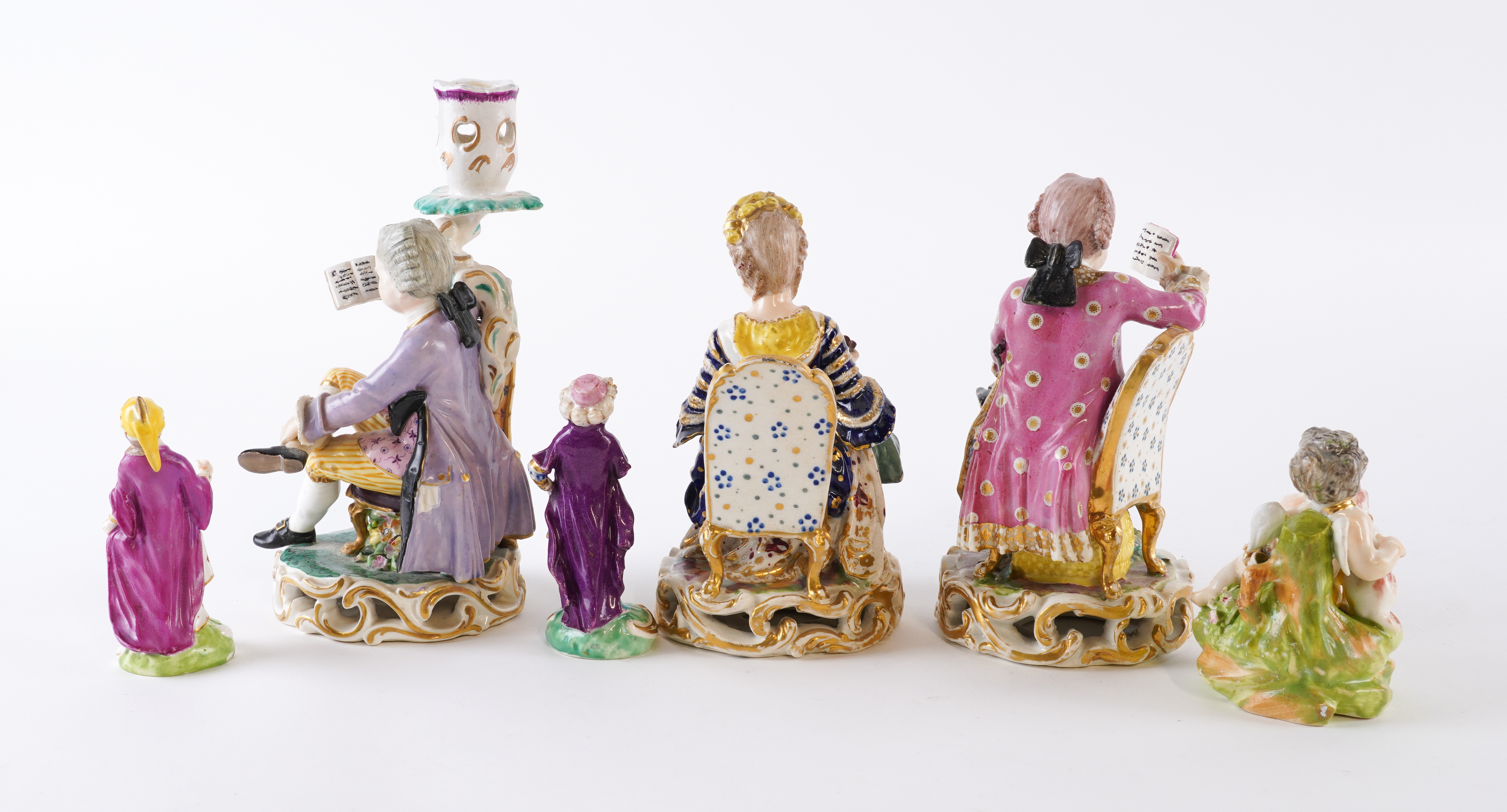 A GROUP OF SIX DERBY PORCELAIN FIGURES (6) - Image 2 of 3