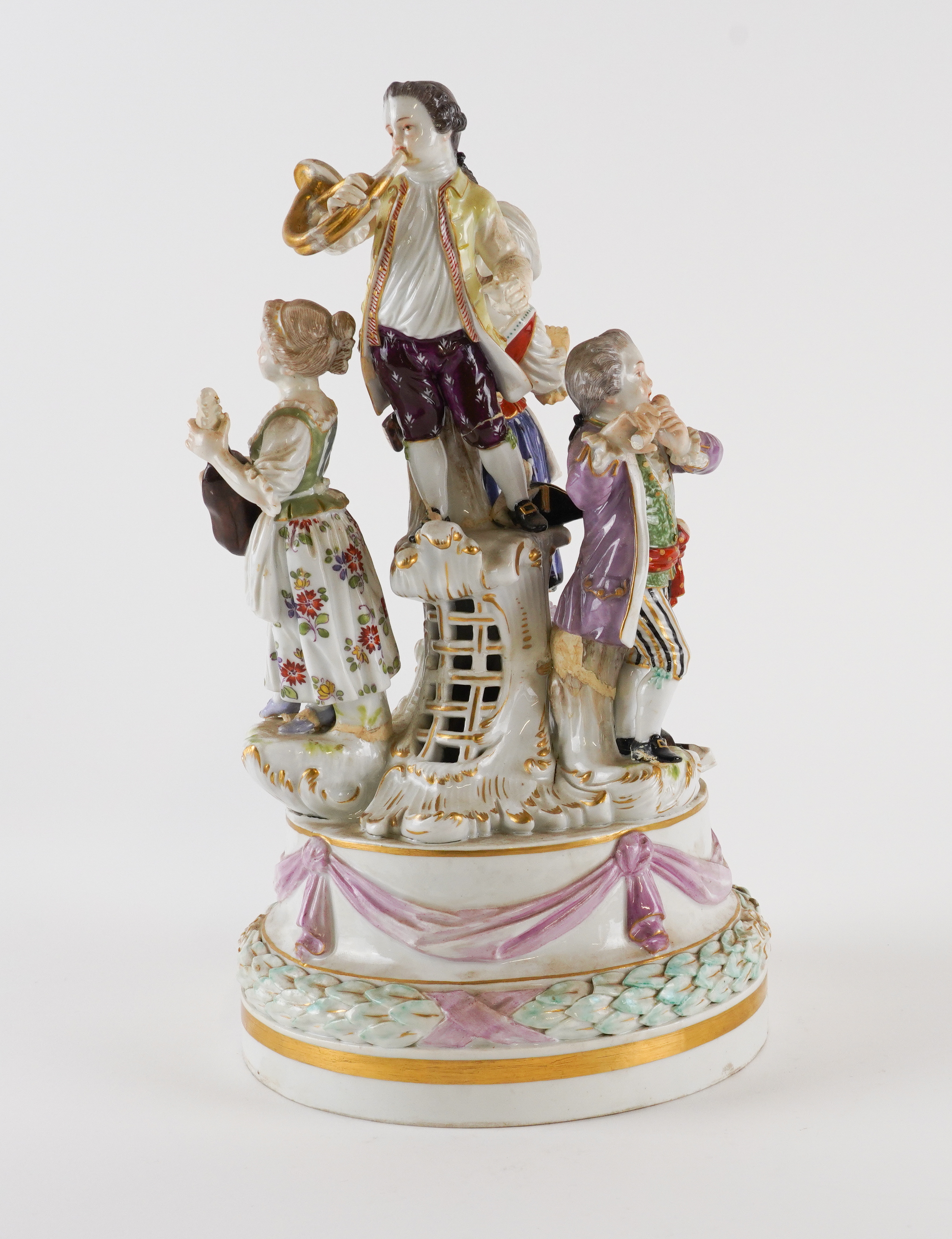 A MEISSEN MUSICIANS GROUP - Image 4 of 6