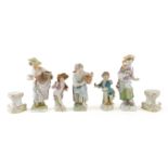 FIVE BERLIN PORCELAIN FIGURES