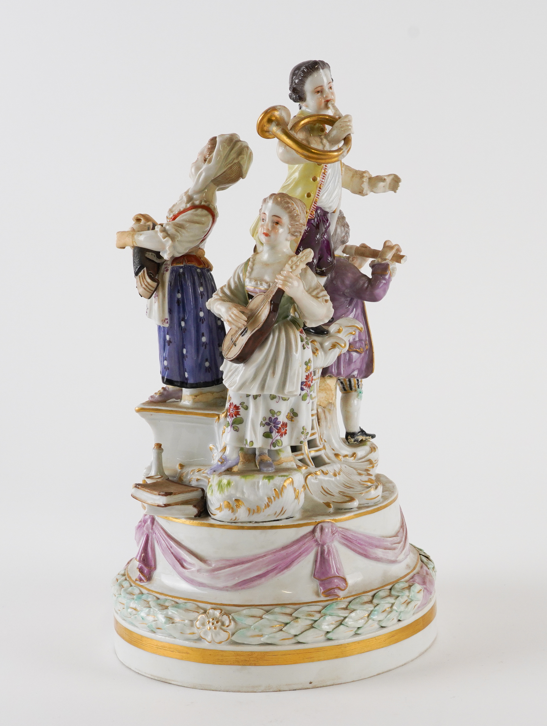 A MEISSEN MUSICIANS GROUP - Image 3 of 6