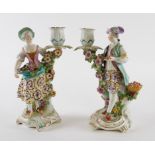A PAIR OF DERBY CANDLESTICK FIGURES (2)