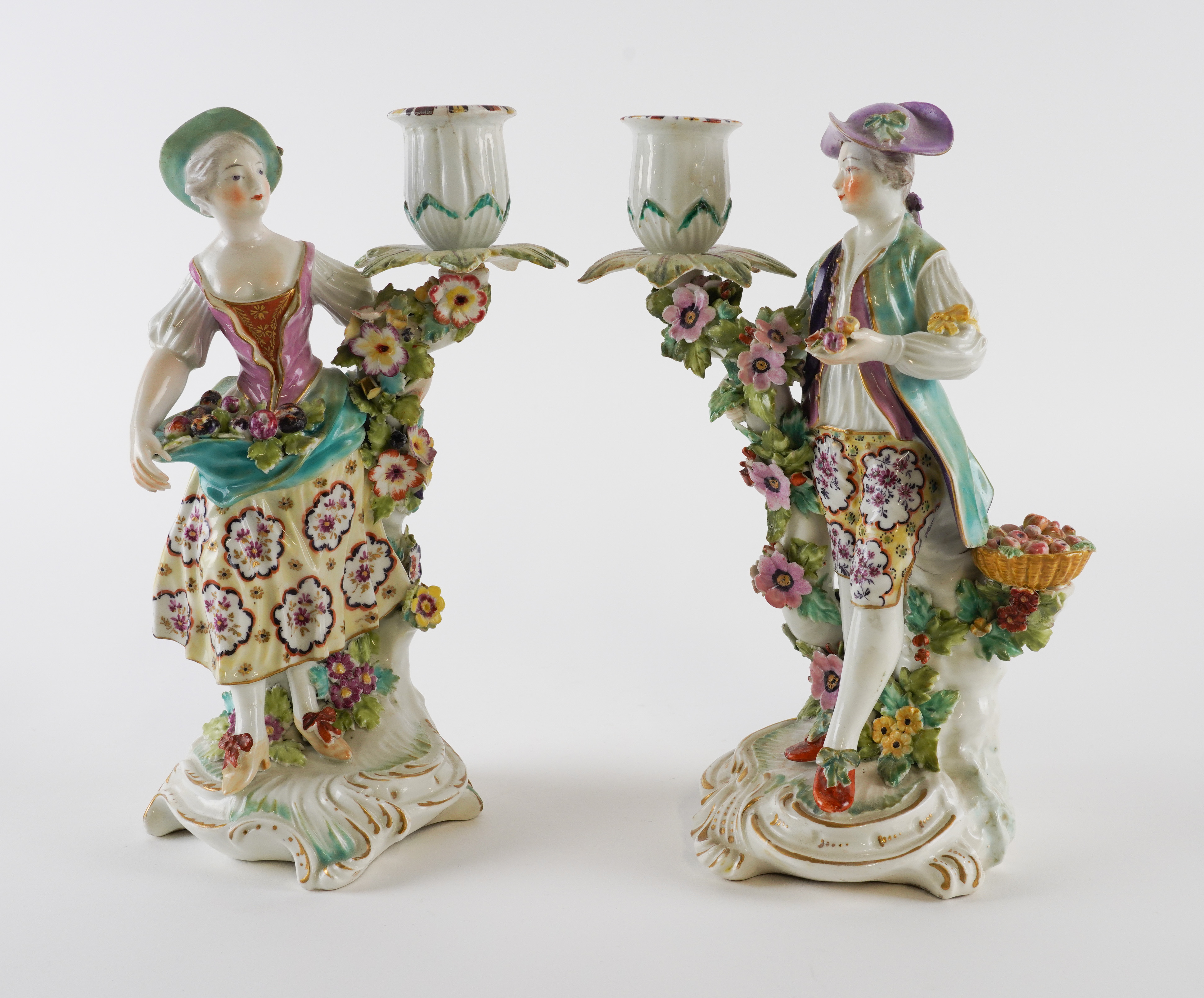 A PAIR OF DERBY CANDLESTICK FIGURES (2) - Image 2 of 4