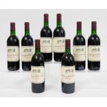 EIGHT BOTTLES OF CHATEAU LES LATTES MEDOC 1985 (8)