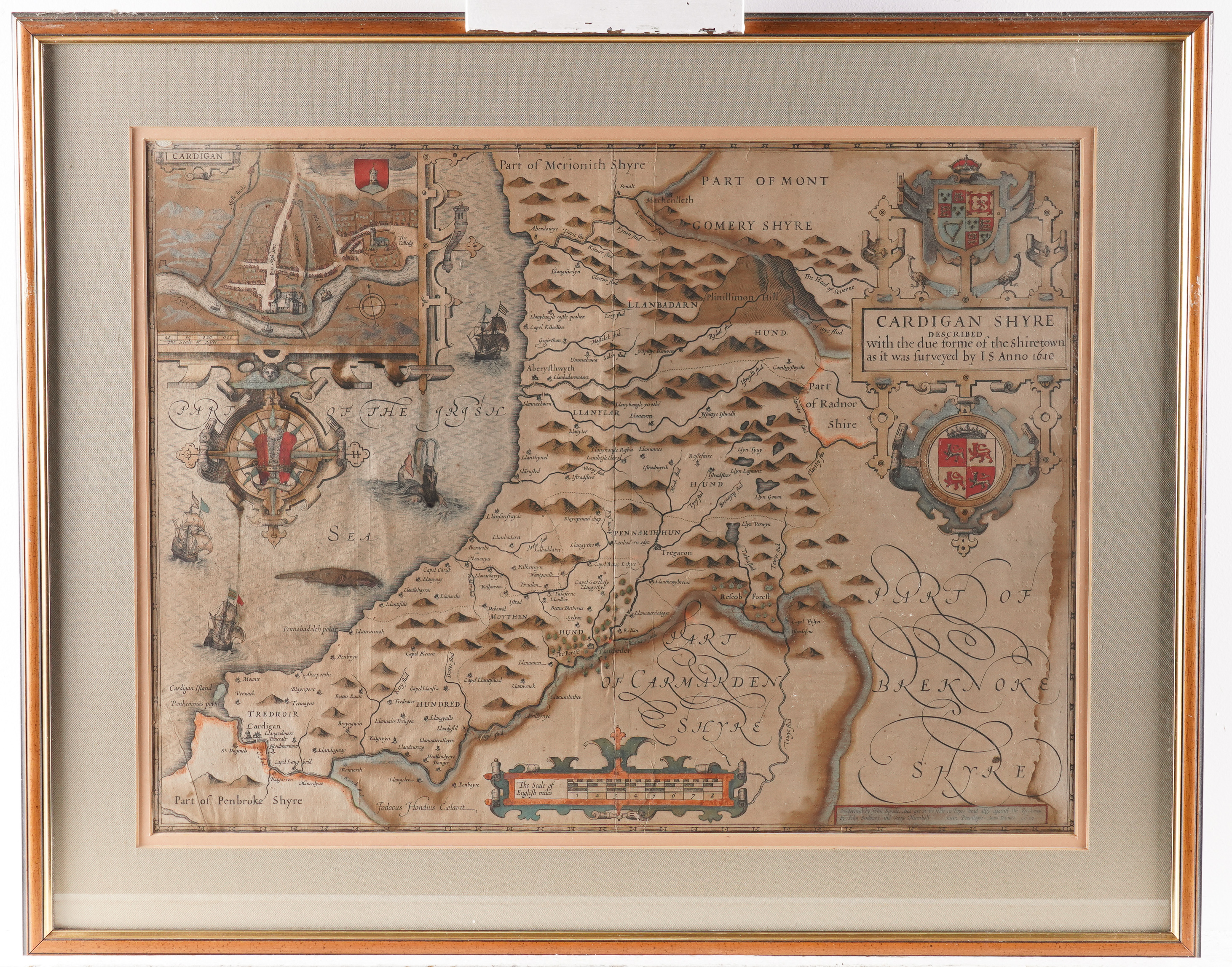 WALES - John SPEED (1551-1629). The Countye of Monmouth, [London], 1610 [but from the Latin... - Image 6 of 13