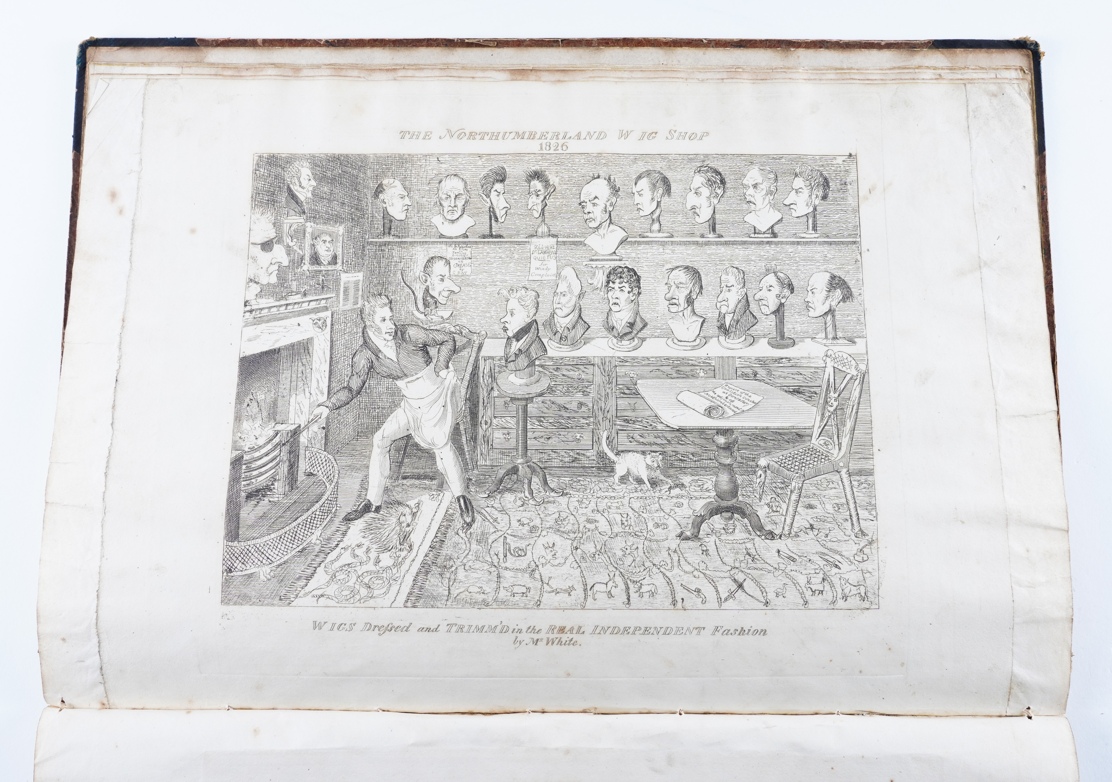 ALBUM, satirical, relating to the Northumberland Election of 1826, oblong 4to (290 x 455mm),... - Image 8 of 9