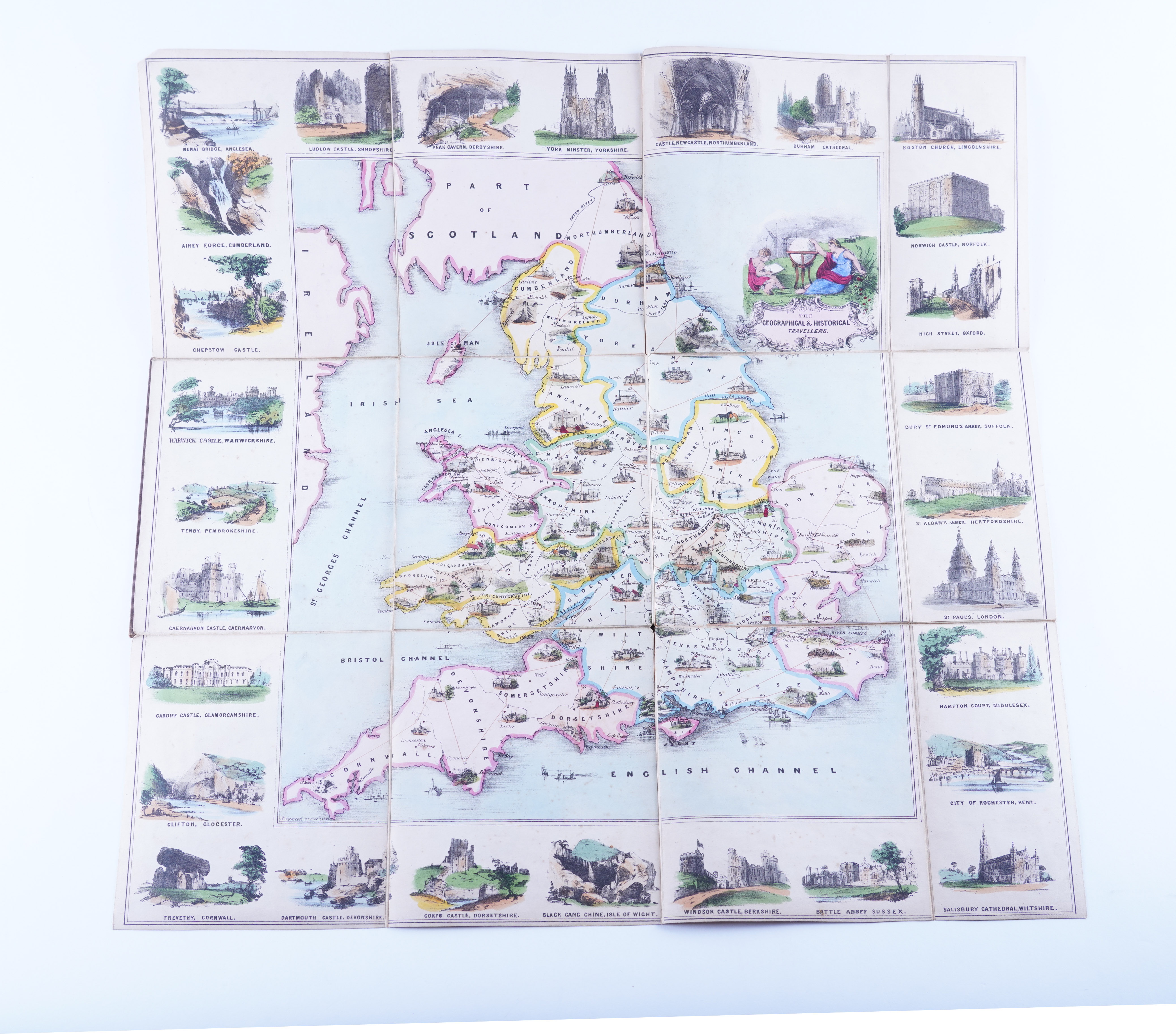 "The Geographical and Historical Travellers through England & Wales. An Amusing and... - Image 2 of 2