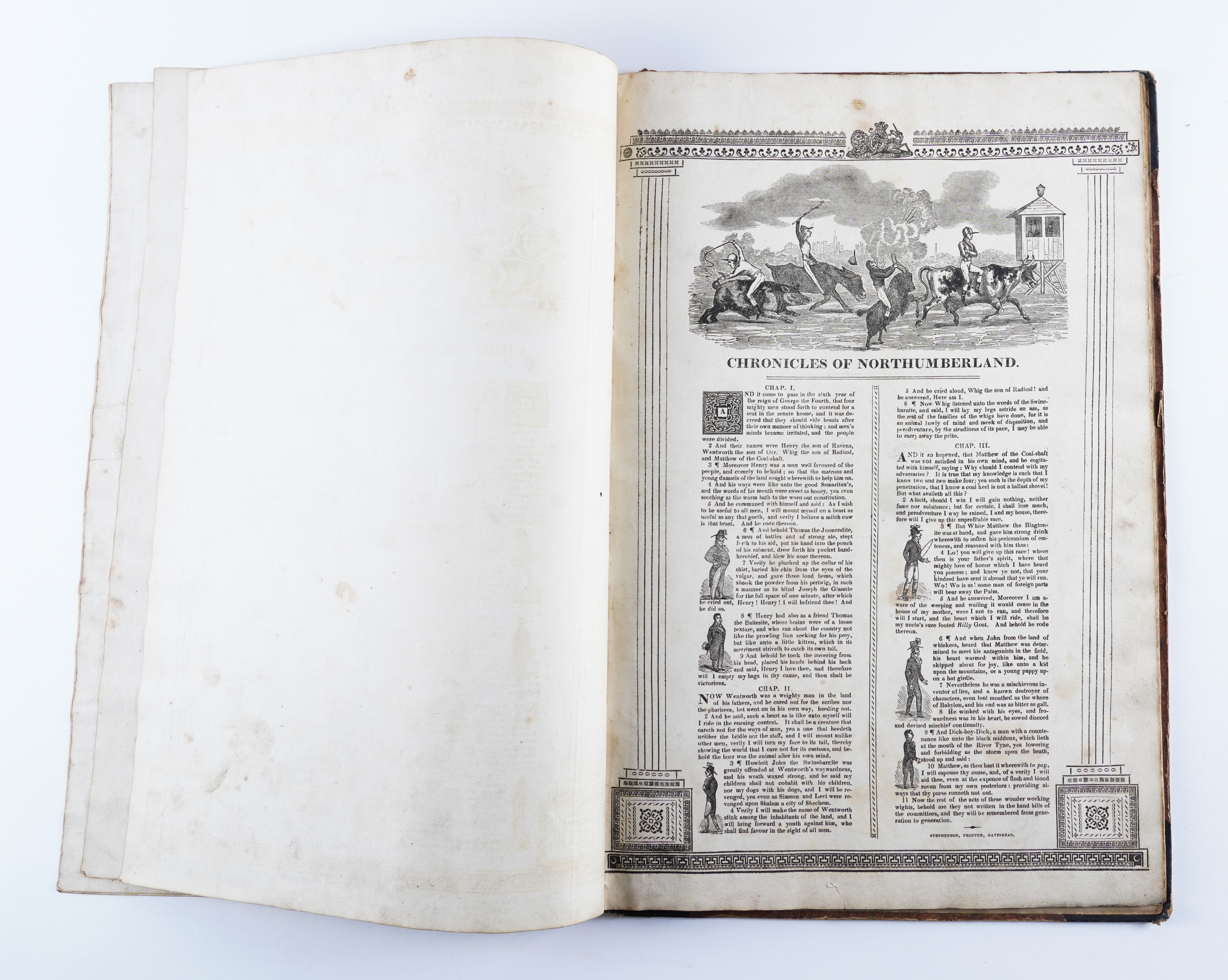 ALBUM, satirical, relating to the Northumberland Election of 1826, oblong 4to (290 x 455mm),... - Image 4 of 9