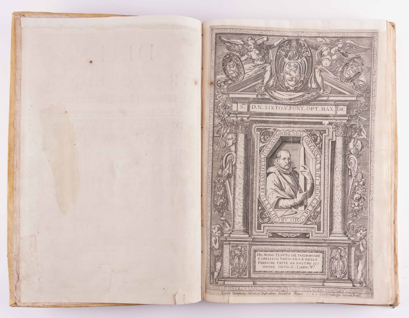 FONTANA, Domenico (1543-1607). Della Transportatione dell' Obelisco Vaticano, Rome, 1590,...
