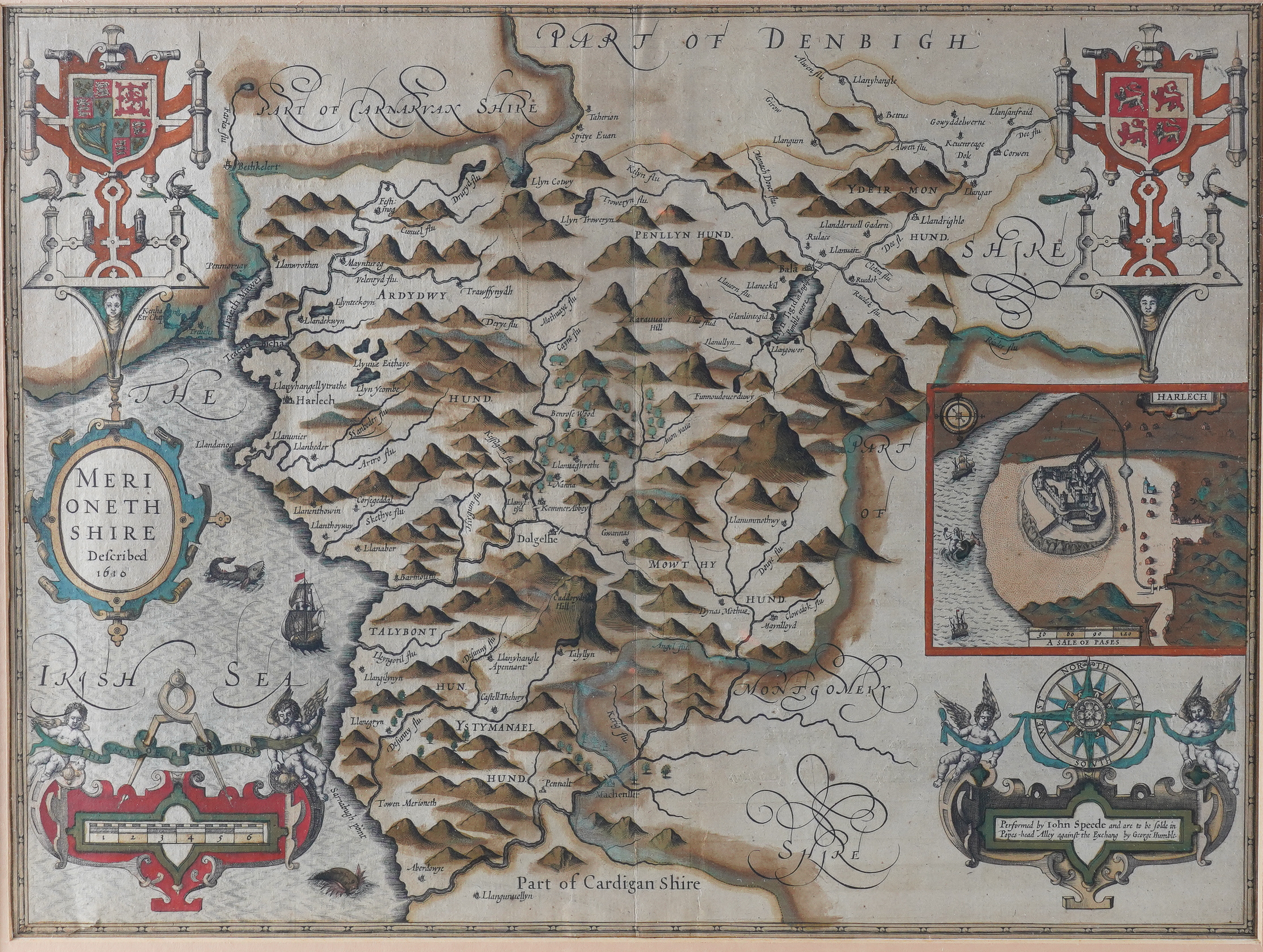 WALES - John SPEED (1551-1629). The Countye of Monmouth, [London], 1610 [but from the Latin... - Image 11 of 13