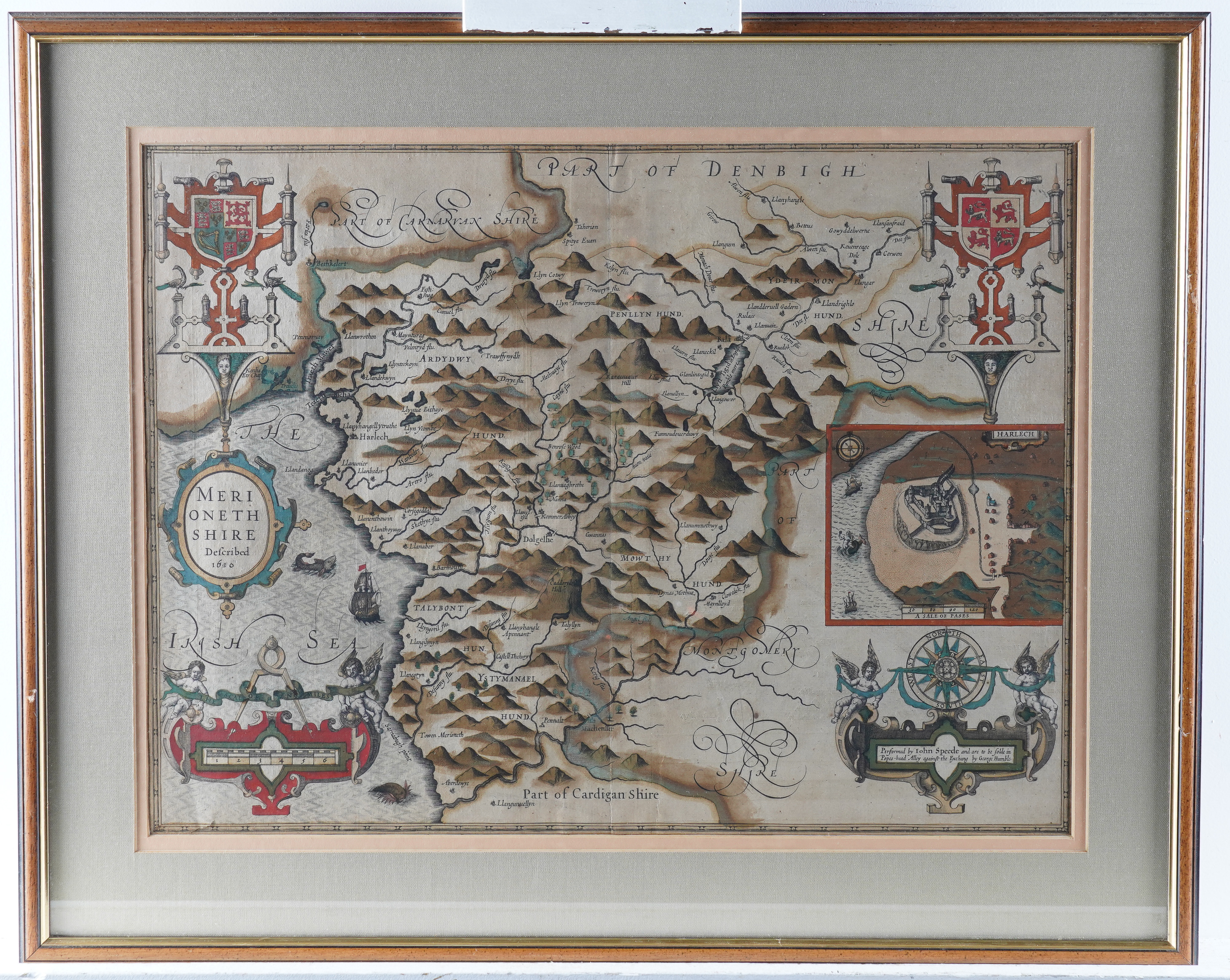 WALES - John SPEED (1551-1629). The Countye of Monmouth, [London], 1610 [but from the Latin... - Image 12 of 13