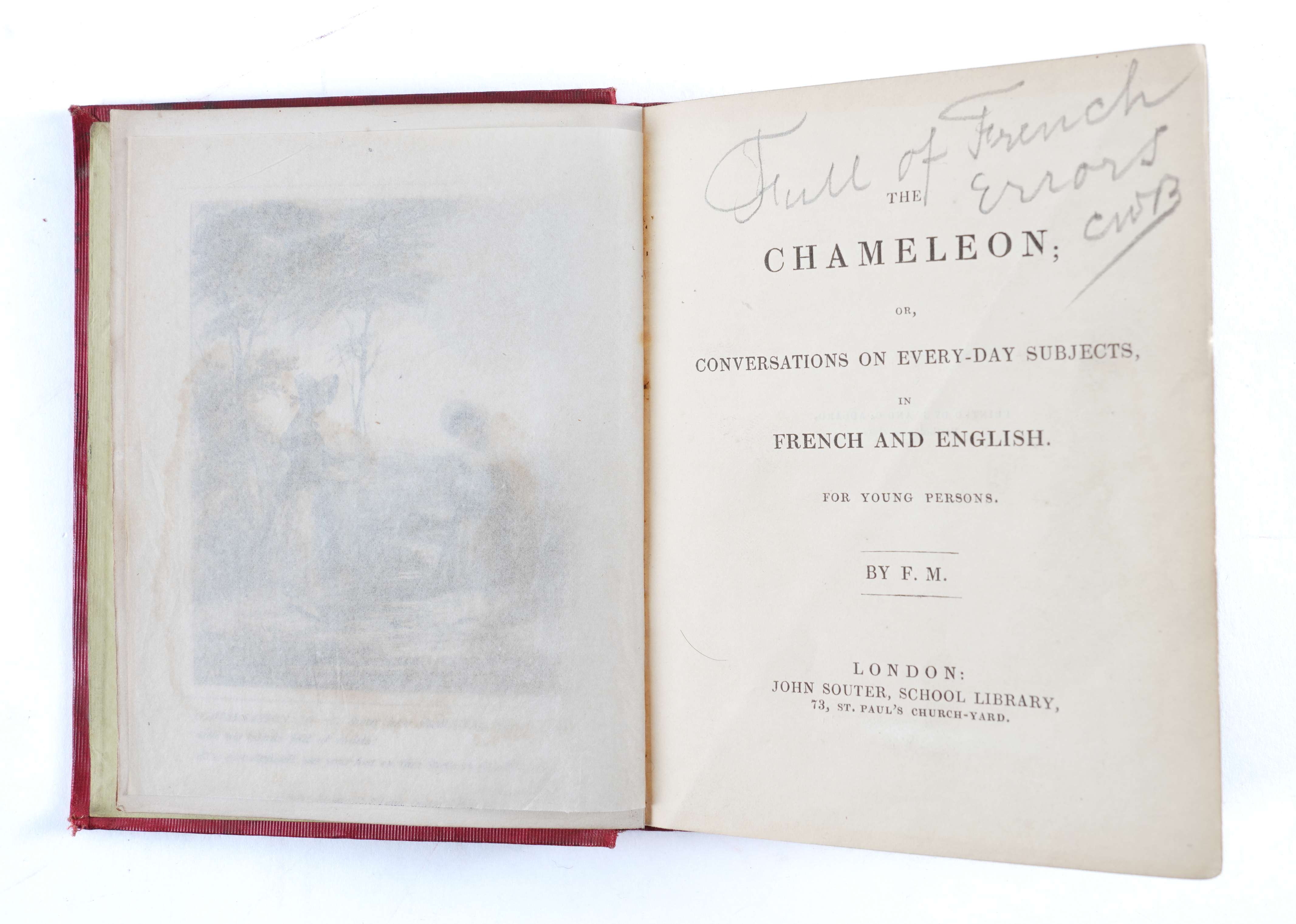 The Chameleon ... in French and English, for Young Persons, London, [c.1840], small square... - Image 3 of 15